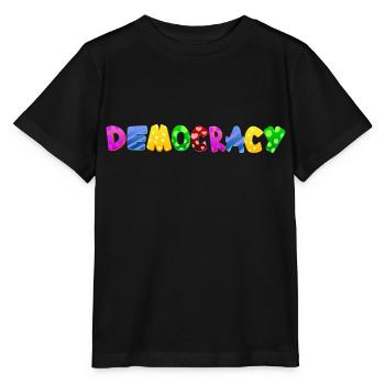 Stop AfD contre la droite, la démocratie, la diversité, la gauche - T-shirt bio MINI CREATOR Stanley/Stella Enfant - noir - Devant - Mikhail (115cm)
