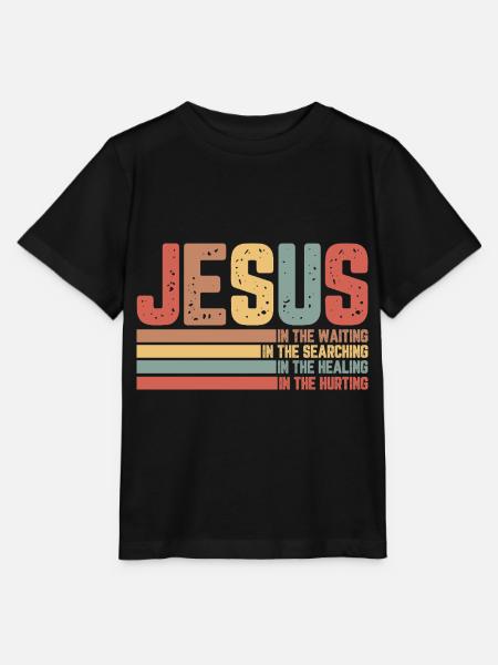 Jesus - Stanley/Stella Kinder T-Shirt MINI CREATOR - Schwarz