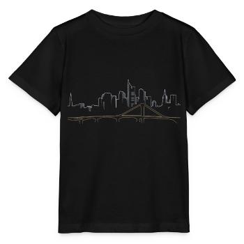 Francfort skyline lineart - T-shirt bio MINI CREATOR Stanley/Stella Enfant - noir - Devant - Mikhail (115cm)