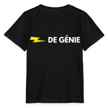 éclair de génie - T-shirt bio MINI CREATOR Stanley/Stella Enfant - noir - Devant - Mikhail (115cm)