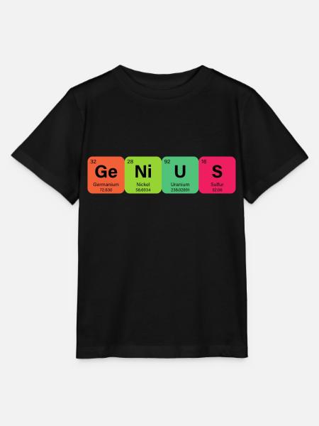 Genius Periodensystem Element - Stanley/Stella Kinder T-Shirt MINI CREATOR  - Schwarz