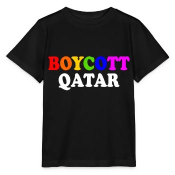 Boycott qatar - Stanley/Stella MINI CREATOR Kids’ T-Shirt - black - Front - Mikhail (115cm)