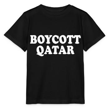 Boycott qatar - Stanley/Stella MINI CREATOR Kids’ T-Shirt - black - Front - Mikhail (115cm)
