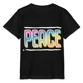 Peace - Stanley/Stella Kinder T-Shirt MINI CREATOR  - Schwarz - Vorne - Mikhail (115cm)