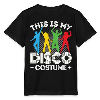 Disco 80er 70er Jahre Disko Party Outfit Diskothek - Stanley/Stella Kinder T-Shirt MINI CREATOR  - Schwarz - Vorne - Mikhail (115cm)