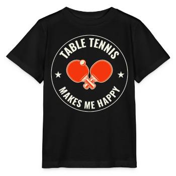 Ping Pong Master Tischtennis Trainer Paddelspieler - Stanley/Stella Kinder T-Shirt MINI CREATOR  - Schwarz - Vorne - Mikhail (115cm)