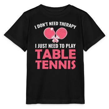 Ping Pong Master Tischtennis Trainer Paddelspieler - Stanley/Stella Kinder T-Shirt MINI CREATOR  - Schwarz - Vorne - Mikhail (115cm)