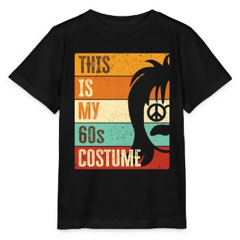 Costume de fête des années 60 des années soixante des années 1960 - T-shirt bio MINI CREATOR Stanley/Stella Enfant - noir - Devant - Mikhail (115cm)