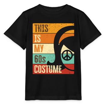 Costume de fête des années 60 des années soixante des années 1960 - T-shirt bio MINI CREATOR Stanley/Stella Enfant - noir - Devant - Mikhail (115cm)