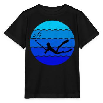 Pêche sous-marine Pêche sous-marine Pêche au harpon - T-shirt bio MINI CREATOR Stanley/Stella Enfant - noir - Devant - Mikhail (115cm)