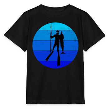 Pêche sous-marine Pêche sous-marine Pêche au harpon - T-shirt bio MINI CREATOR Stanley/Stella Enfant - noir - Devant - Mikhail (115cm)