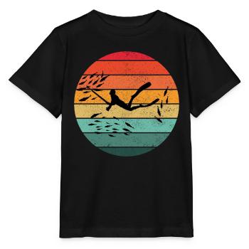 Pêche sous-marine Pêche sous-marine Pêche au harpon - T-shirt bio MINI CREATOR Stanley/Stella Enfant - noir - Devant - Mikhail (115cm)