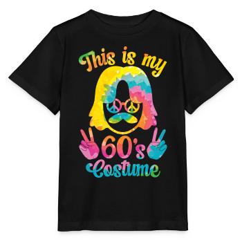 Costume de fête des années 60 des années 1960 des années soixante - T-shirt bio MINI CREATOR Stanley/Stella Enfant - noir - Devant - Mikhail (115cm)