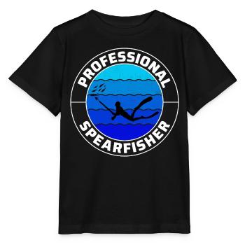 Pêche sous-marine Pêche sous-marine Pêche au harpon - T-shirt bio MINI CREATOR Stanley/Stella Enfant - noir - Devant - Mikhail (115cm)