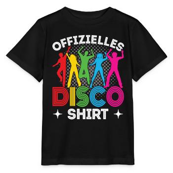 Disco 80er 90er Jahre Disko Party Outfit Discothek - Stanley/Stella Kinder T-Shirt MINI CREATOR  - Schwarz - Vorne - Mikhail (115cm)