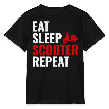 Roller Fahrer Scootering Motorrad Moped Lustig - Stanley/Stella Kinder T-Shirt MINI CREATOR  - Schwarz - Vorne - Mikhail (115cm)