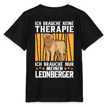 Leonberger keine Therapie deutscher Wachhund - Stanley/Stella Kinder T-Shirt MINI CREATOR  - Schwarz - Vorne - Mikhail (115cm)