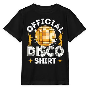 Disco 70er 80er Jahre Disko Party Outfit Discothek - Stanley/Stella Kinder T-Shirt MINI CREATOR  - Schwarz - Vorne - Mikhail (115cm)