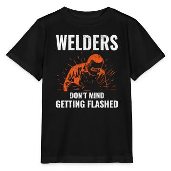 Schweißschweißer Metallbau Eisenarbeiter - Stanley/Stella Kinder T-Shirt MINI CREATOR  - Schwarz - Vorne - Mikhail (115cm)