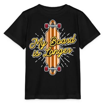 Mein Board Ist Longboarder - Stanley/Stella Kinder T-Shirt MINI CREATOR  - Schwarz - Vorne - Mikhail (115cm)