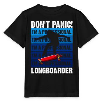 Lonagboarding Ich Bin Longboarder - Stanley/Stella Kinder T-Shirt MINI CREATOR  - Schwarz - Vorne - Mikhail (115cm)
