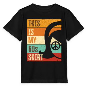 Costume de fête des années 60 des années soixante des années 1960 - T-shirt bio MINI CREATOR Stanley/Stella Enfant - noir - Devant - Mikhail (115cm)