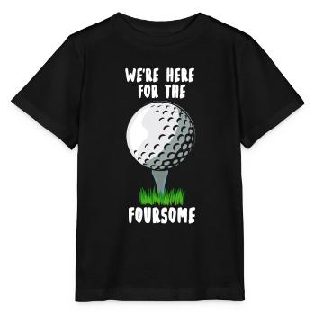 Golf Golf Golfeur Drôle - T-shirt bio MINI CREATOR Stanley/Stella Enfant - noir - Devant - Mikhail (115cm)