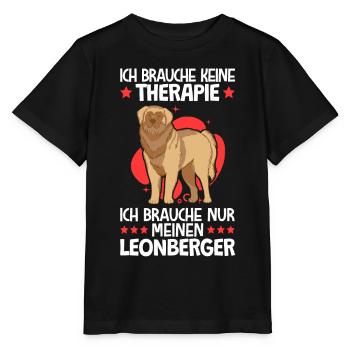 Ich brauche nur meinen Leonberger - Stanley/Stella Kinder T-Shirt MINI CREATOR  - Schwarz - Vorne - Mikhail (115cm)