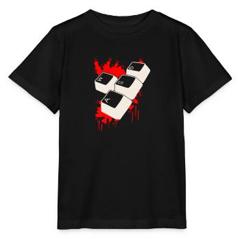 Bloody Gamer WASD - Stanley/Stella MINI CREATOR Kids’ T-Shirt - black - Front - Mikhail (115cm)