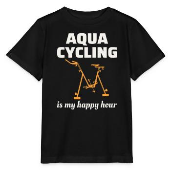 Aqua Cycling Swimming Pool Fitness Training Coach - Stanley/Stella MINI CREATOR Kids’ T-Shirt - black - Front - Mikhail (115cm)