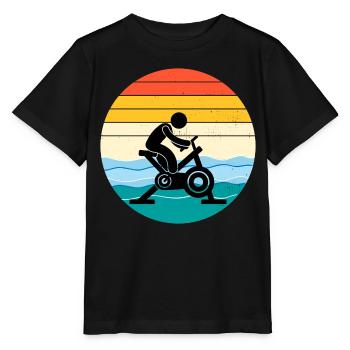 Aqua Cycling Swimming Pool Fitness Training - Stanley/Stella MINI CREATOR Kids’ T-Shirt - black - Front - Mikhail (115cm)