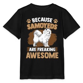 Samoyeds are fantastic Samoyedenspitz - Stanley/Stella MINI CREATOR Kids’ T-Shirt - black - Front - Mikhail (115cm)