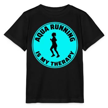 Deep Water Aqua jogging Pool Running Fitness - T-shirt bio MINI CREATOR Stanley/Stella Enfant - noir - Devant - Mikhail (115cm)