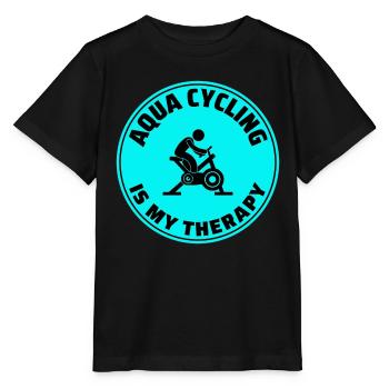 Aqua Cycling Swimming Pool Fitness Training - Stanley/Stella MINI CREATOR Kids’ T-Shirt - black - Front - Mikhail (115cm)