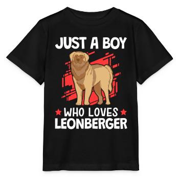 Nur ein Junge der Leonberger liebt Leonberger - Stanley/Stella Kinder T-Shirt MINI CREATOR  - Schwarz - Vorne - Mikhail (115cm)