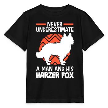 Harzer Fuchs nicht unterschätzen Hütehund - Stanley/Stella Kinder T-Shirt MINI CREATOR  - Schwarz - Vorne - Mikhail (115cm)