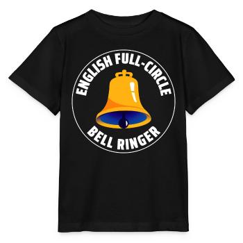 Englisch Full-Circle Bell Ringer Klingeln UK England - Stanley/Stella Kinder T-Shirt MINI CREATOR  - Schwarz - Vorne - Mikhail (115cm)