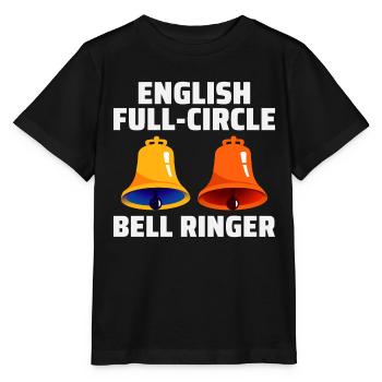 Englisch Full-Circle Bell Ringer Klingeln UK England - Stanley/Stella Kinder T-Shirt MINI CREATOR  - Schwarz - Vorne - Mikhail (115cm)