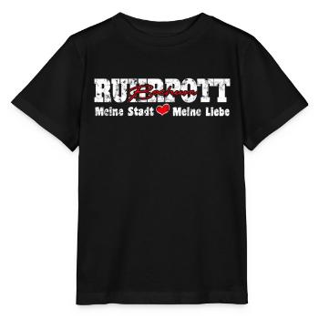 Ruhrpott Bochum Meine Stadt meine Liebe Herz - Stanley/Stella Kinder T-Shirt MINI CREATOR  - Schwarz - Vorne - Mikhail (115cm)