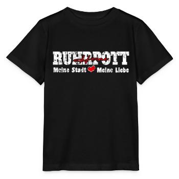 Ruhrpott Herne Meine Stadt meine Liebe Herz - Stanley/Stella Kinder T-Shirt MINI CREATOR  - Schwarz - Vorne - Mikhail (115cm)