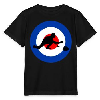 Curling Kehren Winter Eissport Curler Lustig - Stanley/Stella Kinder T-Shirt MINI CREATOR  - Schwarz - Vorne - Mikhail (115cm)