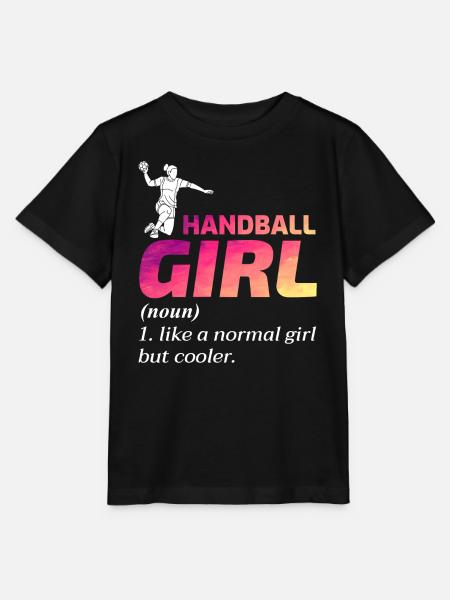 Handball Mädchen Handballer Lustiger Spruch - Stanley/Stella Kinder T-Shirt MINI CREATOR - Schwarz