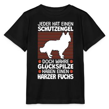 Harzer Fuchs ist mein Schutzengel Hütehund - Stanley/Stella Kinder T-Shirt MINI CREATOR  - Schwarz - Vorne - Mikhail (115cm)
