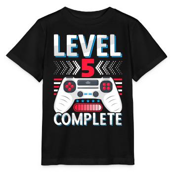 5th grade completed Realschule Gymnasium Gamer - Stanley/Stella MINI CREATOR Kids’ T-Shirt - black - Front - Mikhail (115cm)