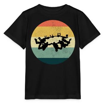 Fallschirmspringen Fallschirmspringen Fallschirmspringen - Stanley/Stella Kinder T-Shirt MINI CREATOR  - Schwarz - Vorne - Mikhail (115cm)