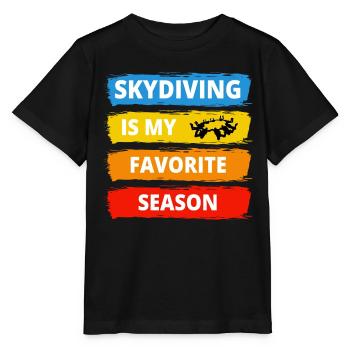 Fallschirmspringen Fallschirmspringen - Stanley/Stella Kinder T-Shirt MINI CREATOR  - Schwarz - Vorne - Mikhail (115cm)
