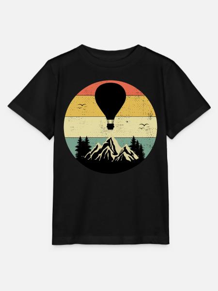 Montgolfière Montgolfière Pilote de montgolfière - T-shirt bio MINI CREATOR Stanley/Stella Enfant - noir