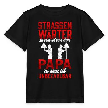 Straßenwärter sein ist eine Ehre Straßenbauer - Stanley/Stella Kinder T-Shirt MINI CREATOR  - Schwarz - Vorne - Mikhail (115cm)
