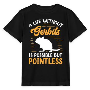 La vie sans rongeur gerbille Gerbille - T-shirt bio MINI CREATOR Stanley/Stella Enfant - noir - Devant - Mikhail (115cm)