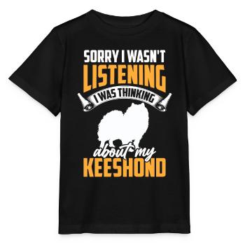 Thought of Wolfsspitz German Keeshond - Stanley/Stella MINI CREATOR Kids’ T-Shirt - black - Front - Mikhail (115cm)